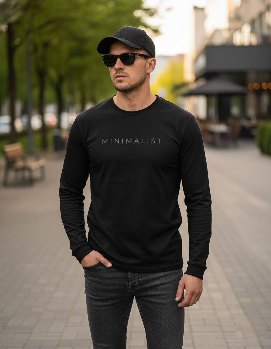 MINIMALIST - Men's Full Sleeve T-Shirt