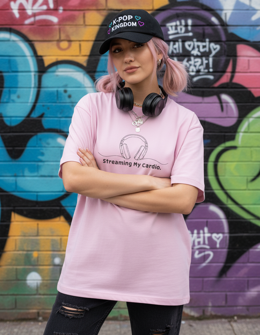 Streaming My Cardio | Oversized K-Pop Fandom Tee