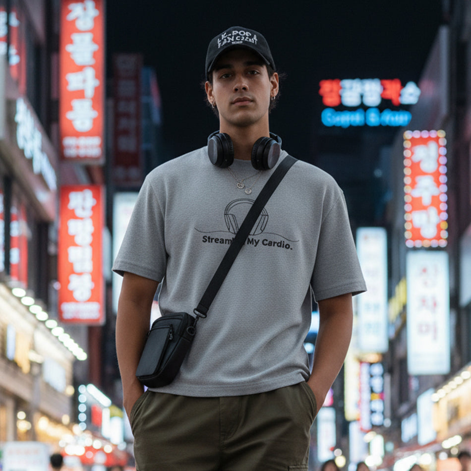 Streaming My Cardio | Oversized K-Pop Fandom Tee